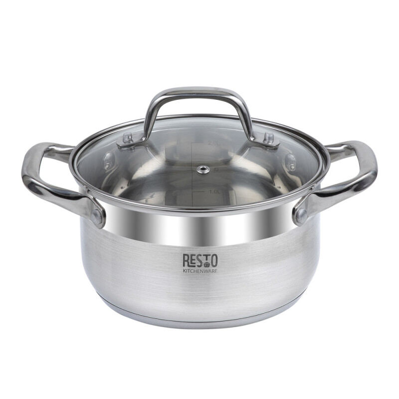 RESTO Libra 92004 Non-stick pan with glass lid 22cm 4 Liters